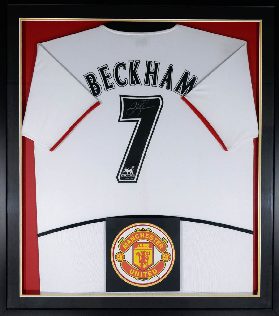 david beckham signed manchester united jersey