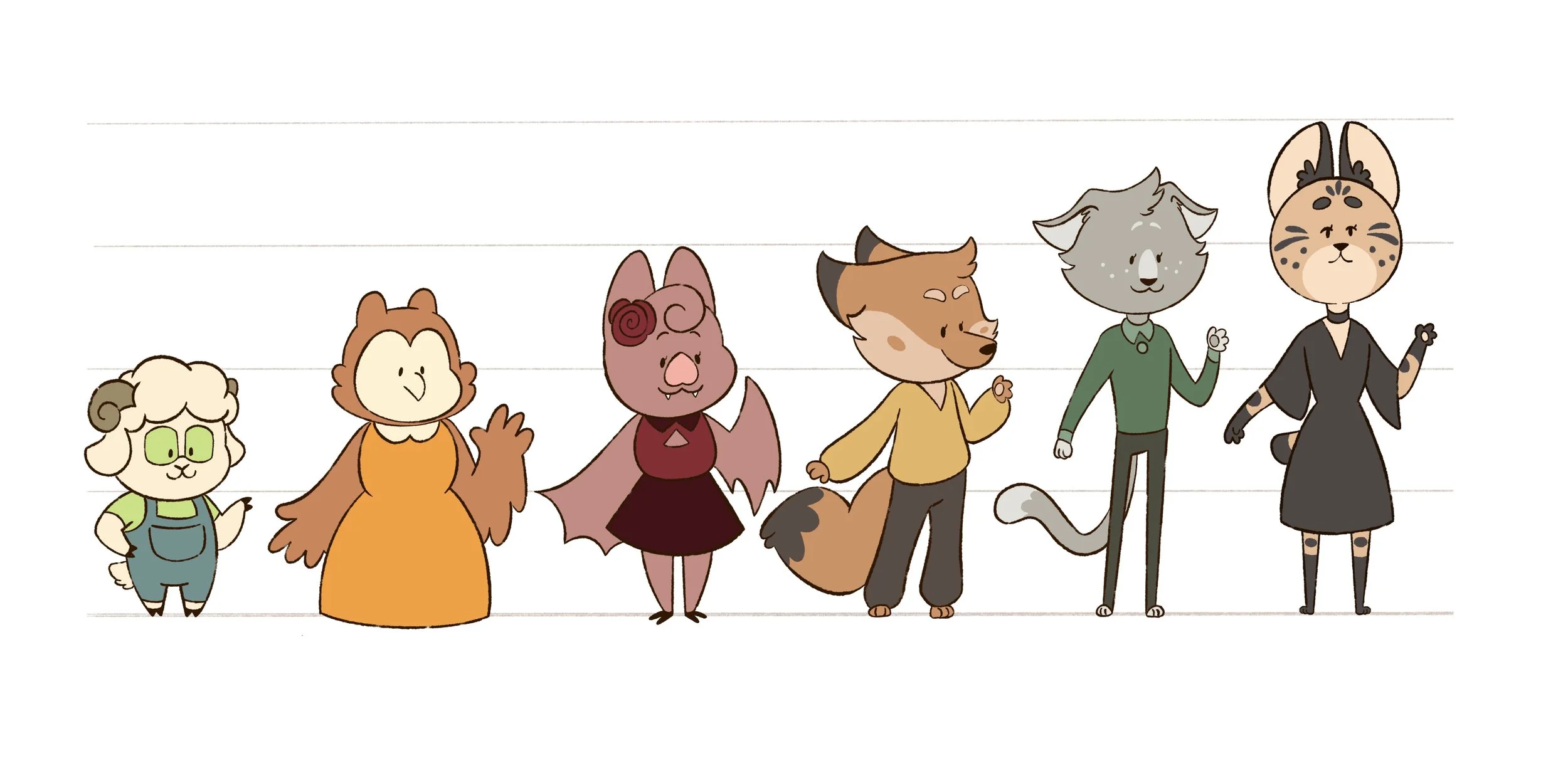 Bellabirdy Character Lineup
