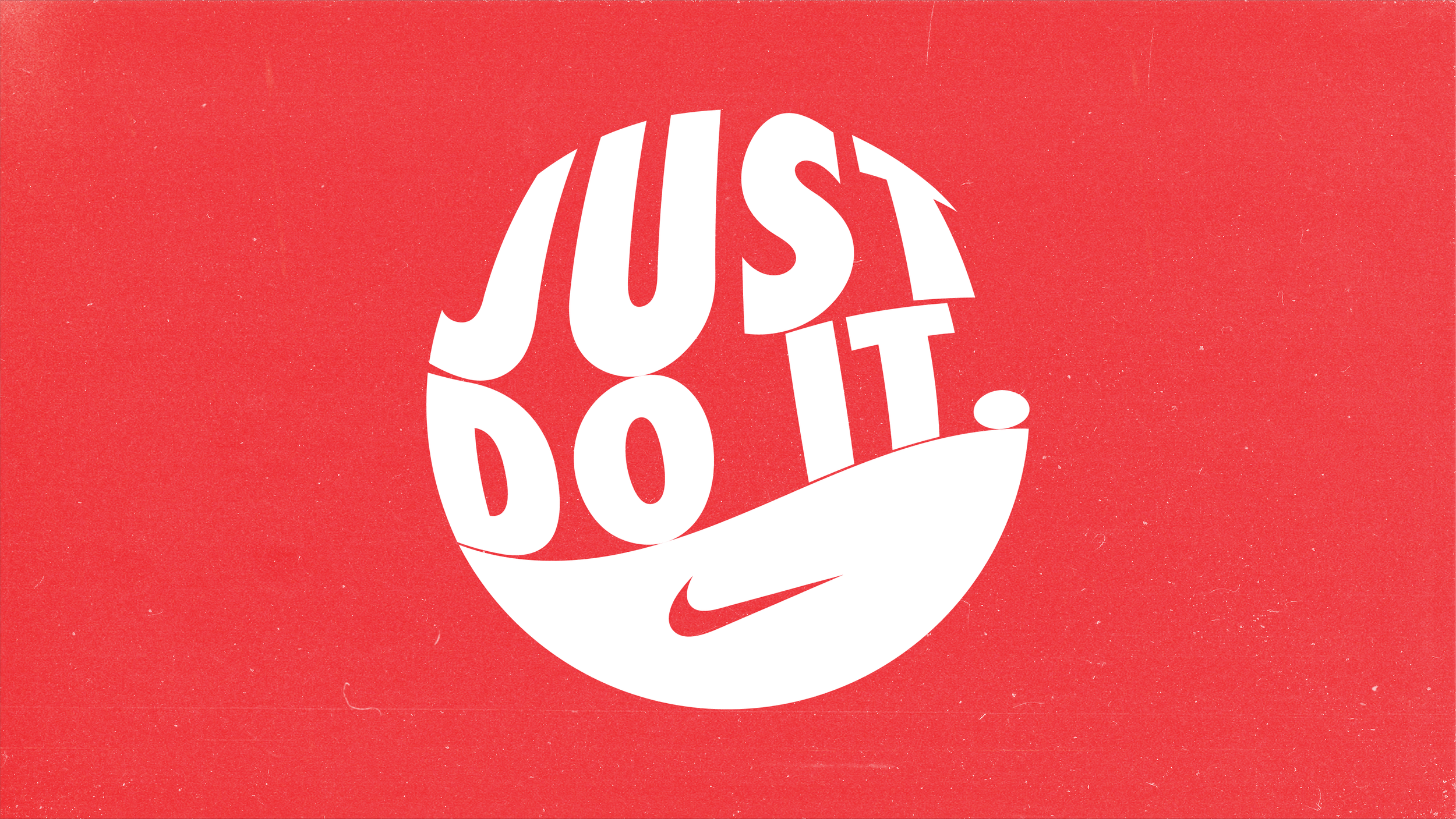 red nike logo just do it
