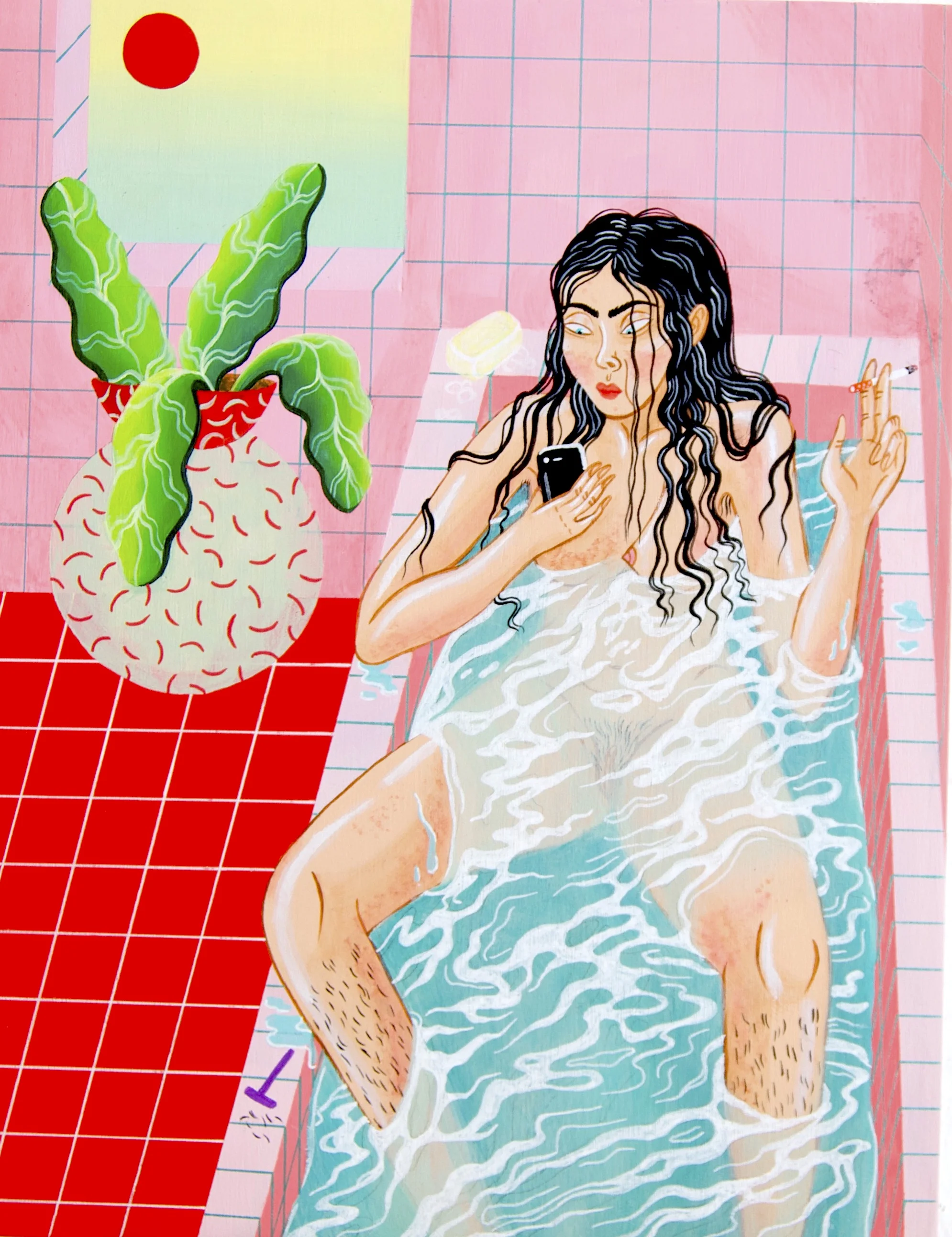 Lady At Bath