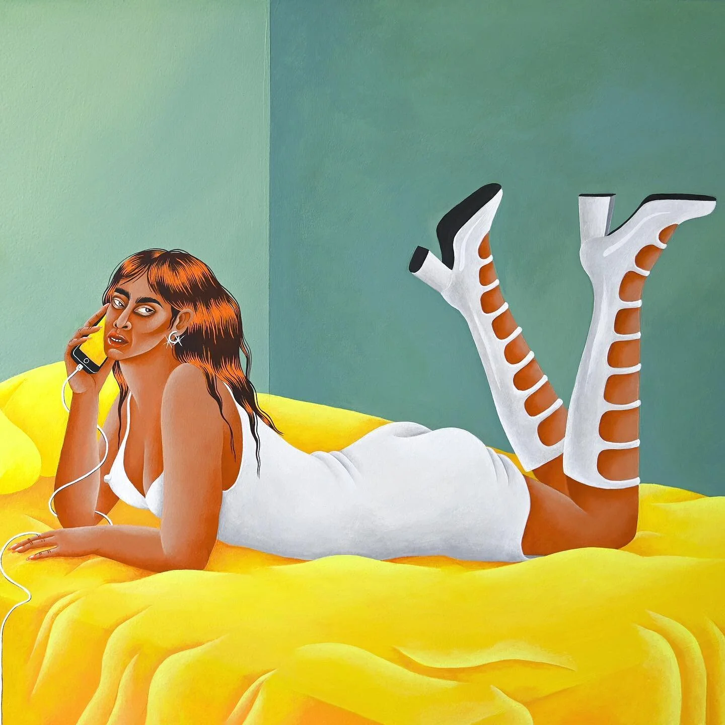 🌻‘A spring fling’🌻on view at @art_rotterdam with @rehbeingalerie 🌞#painting #art