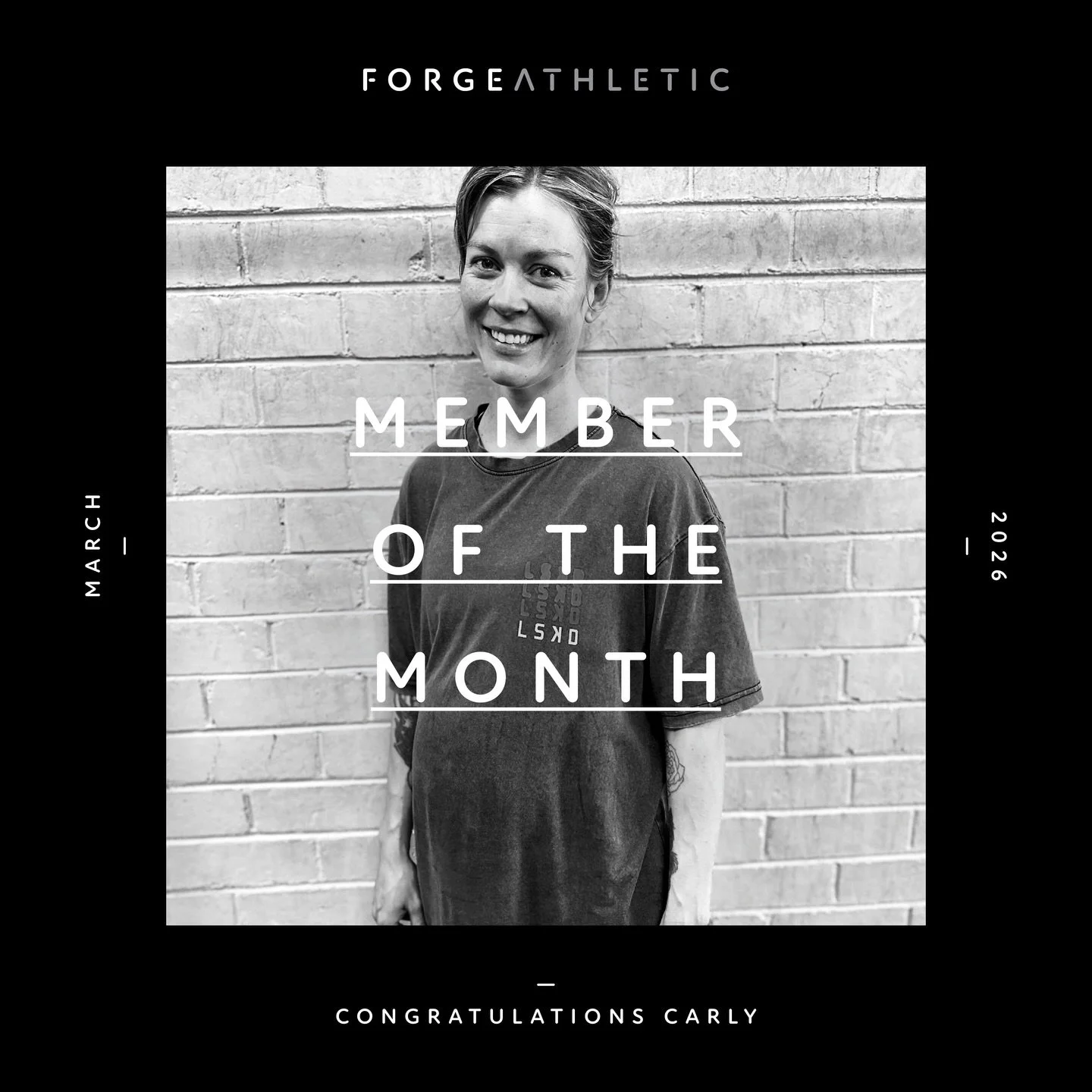 M A R C H
-
Committed &amp; Determined. Congratulations to Carly our member of the month for March!
-
Occupation:
Area manager for Axil Coffee Roasters
-
Sessions attended per week:
4 at the moment
-
Early riser or night owl:
Early riser, in bed by 8