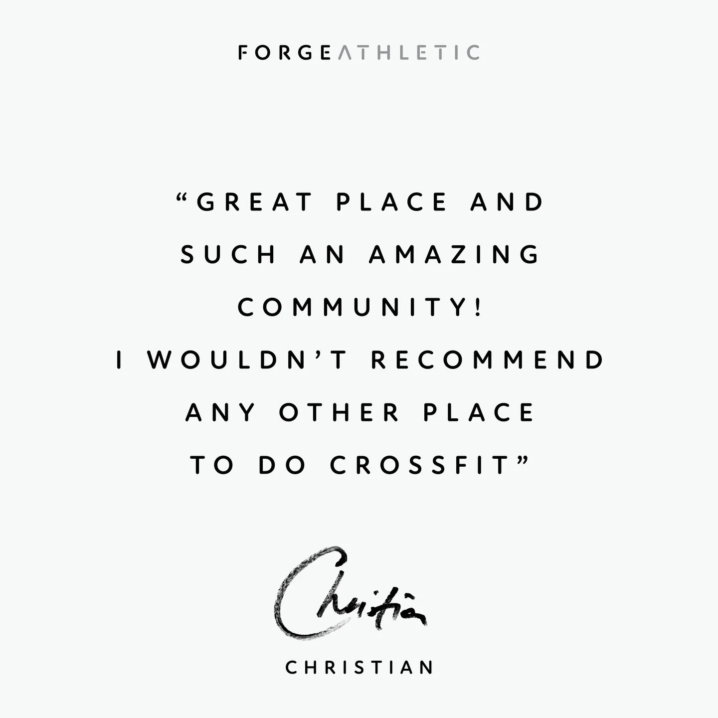 &ldquo;Great place and such an amazing community! I wouldn&rsquo;t recommend any other place to do CrossFit. Stay for the coffee, chats and dinners out after a workout!&rdquo;
-
Thanks Chris for the words ✍🏼
-
There&rsquo;s no better time to start C