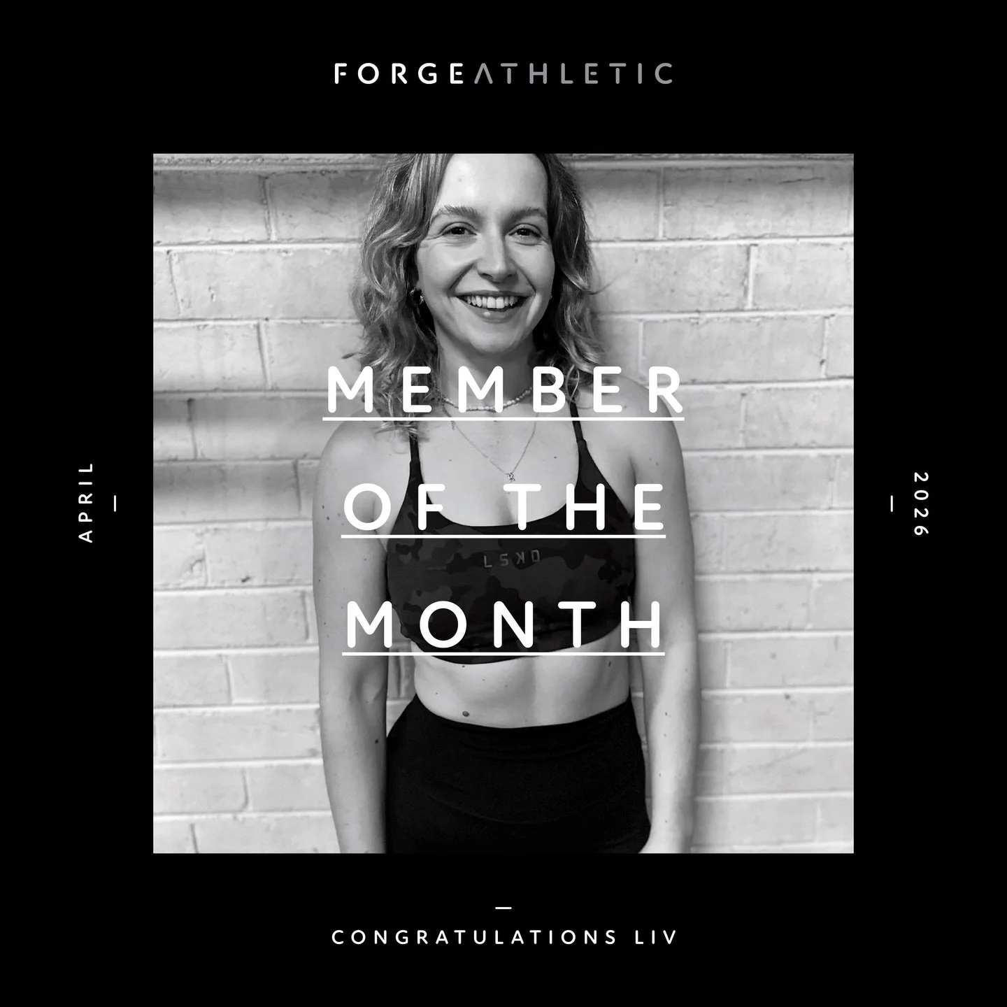 A P R I L
-
Bubbly &amp; Hardworking. Congratulations to Liv our member of the month for April!
-
Occupation:
Maths teacher
-
Sessions attended per week:
4-6
-
Early riser or night owl:
I want to say early riser but unfortunately a night owl 🦉
-
Row