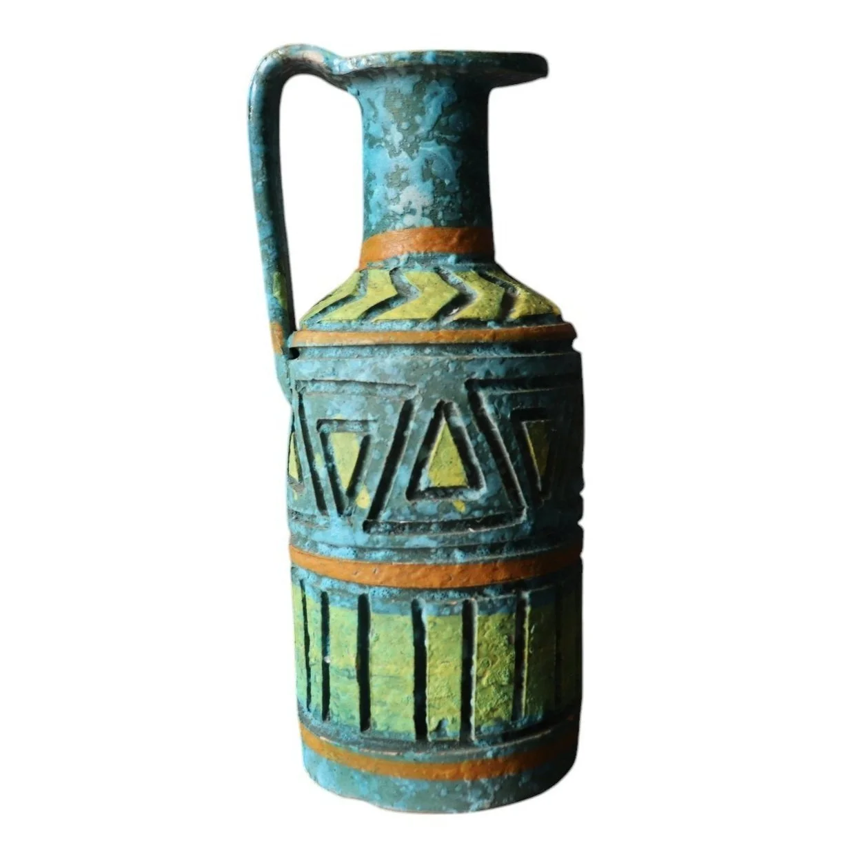 イタリア陶器　FRATELLI FANCIULLACCI　ミッドセンチュリー 1960's Fratelli Fanciullacci Chalice Shaped Textured Italian