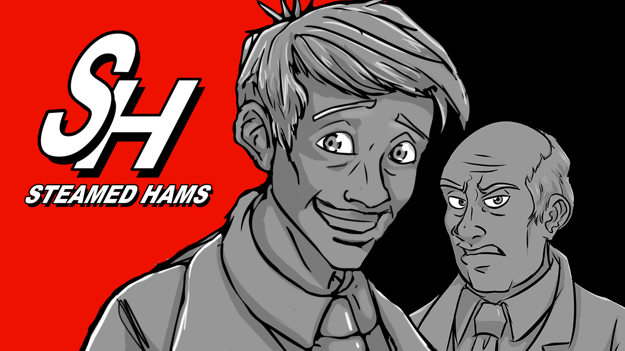 Simpsons persona 5 mashup thumbnail art for youtube