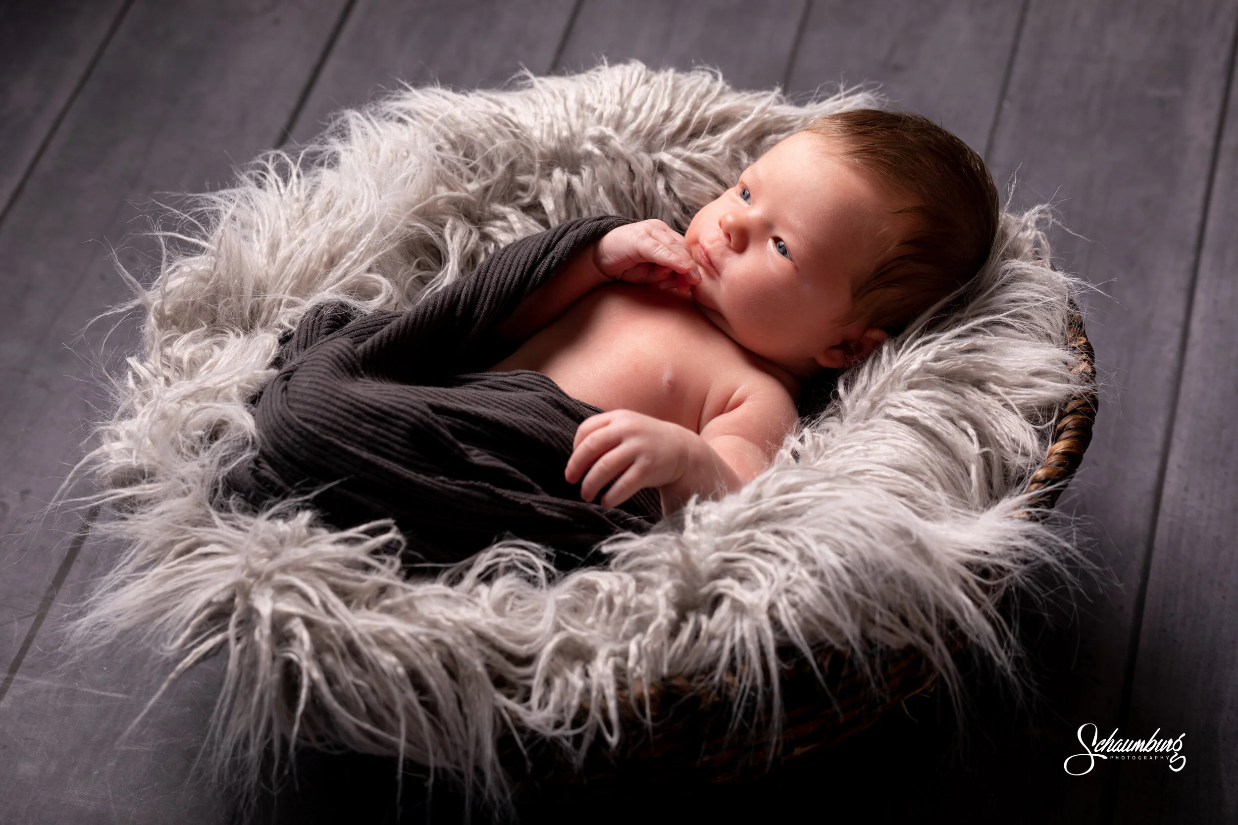 Lochlan's Newborn Session with Lawrence, KS Photographer
