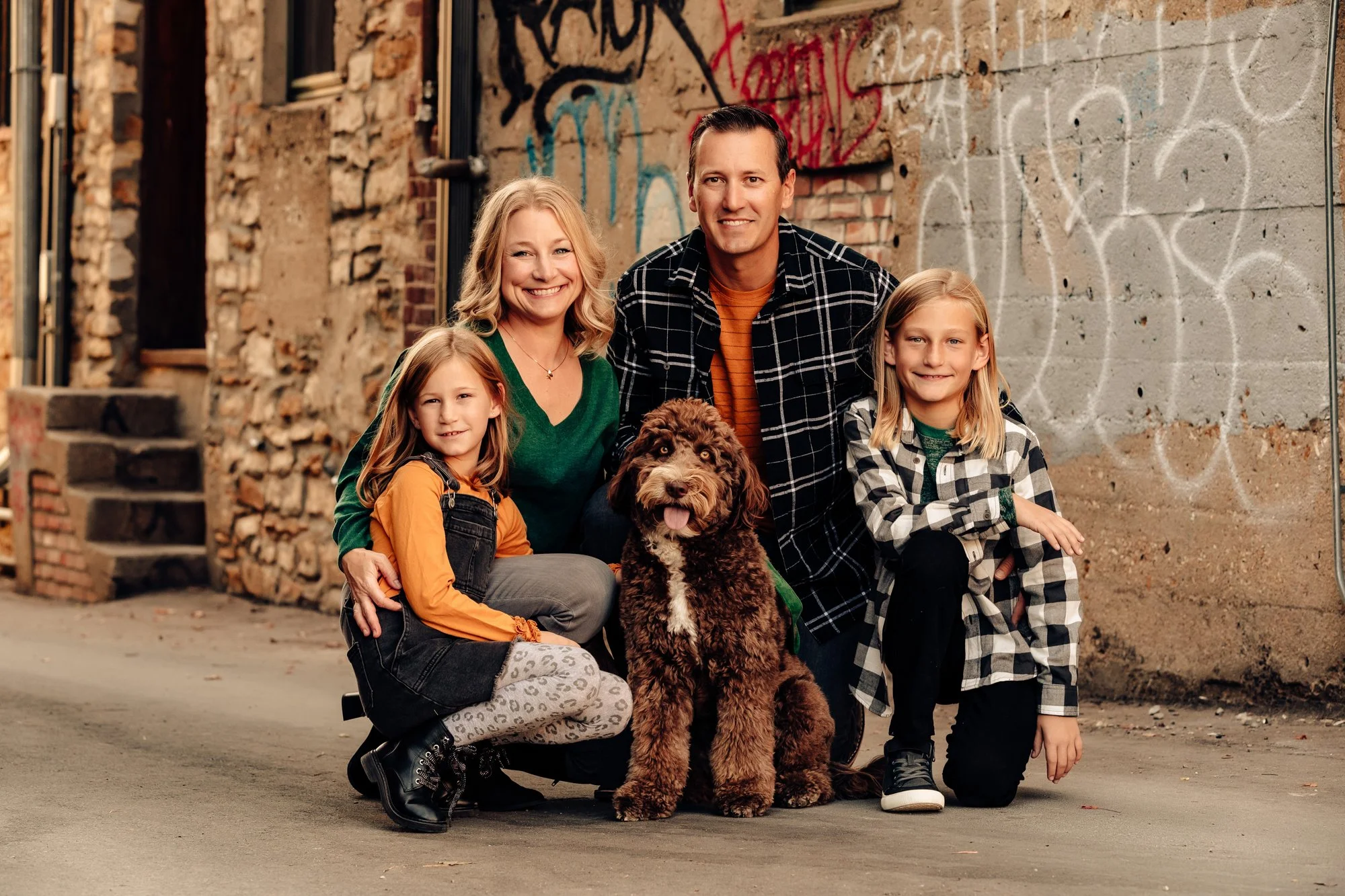 Downtown Lawrence, KS Family Session Photography Session