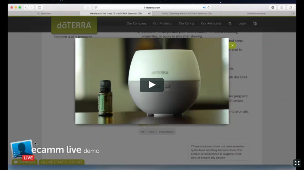Live chat doterra