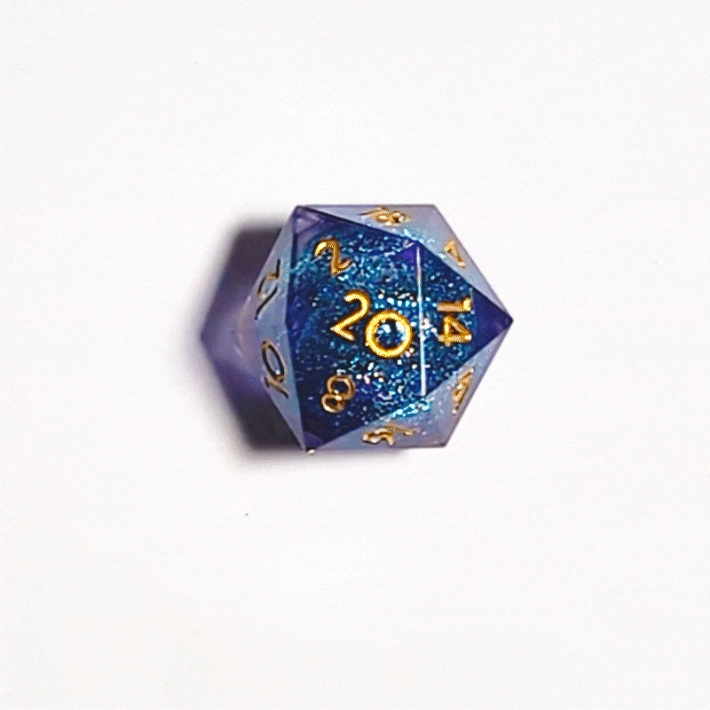 Set de dés avec Paillettes dansantes. Couleur violet et turquoise. Ces dés vont vous ensorceler - , créateur d'accessoires de jeux RPG & TCG Set de dés avec Paillettes dansantes. Couleur violet et turquoise. Ces dés vont vous ensorceler - , créateur d'accessoires de jeux RPG & TCG