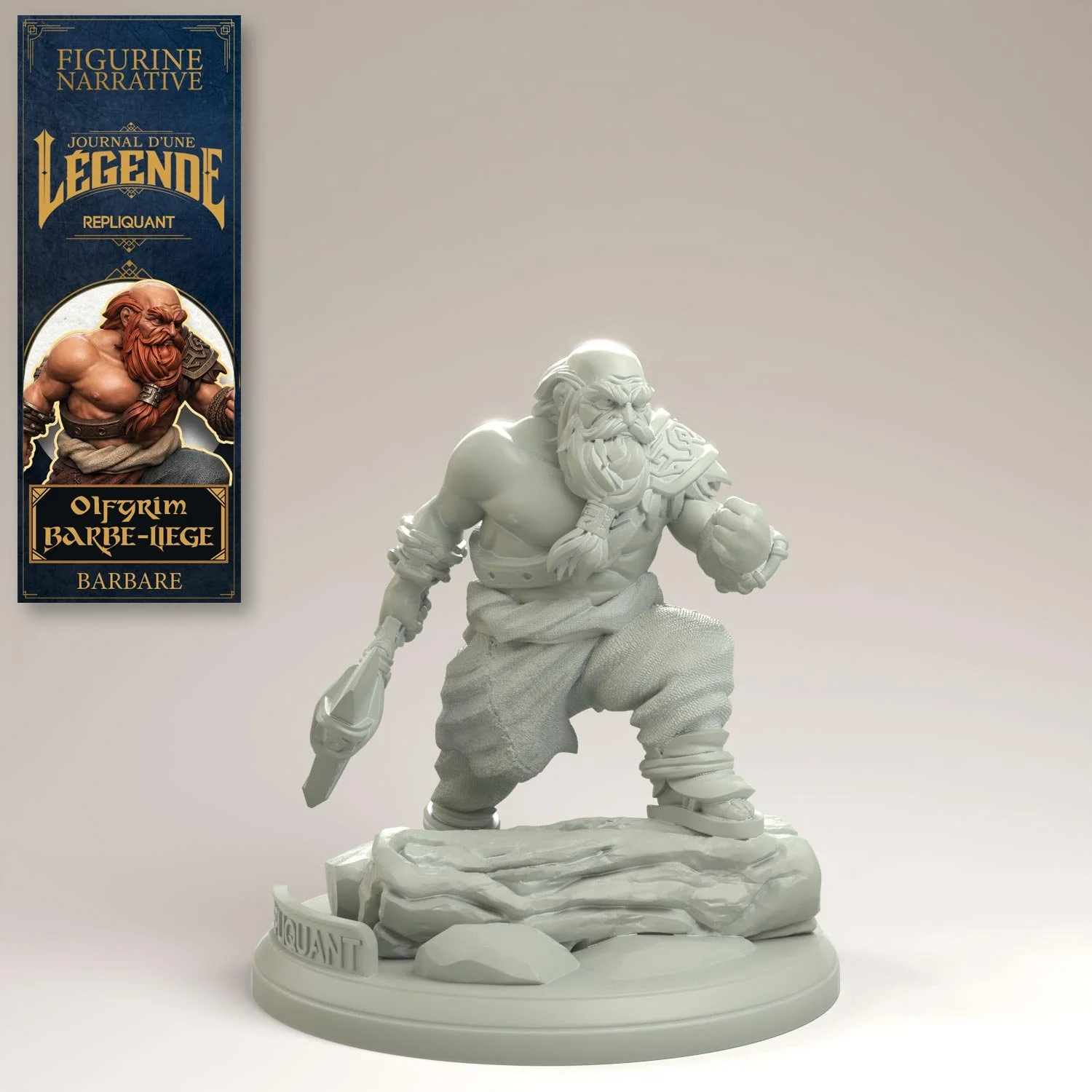 Figurine 32mm - Barbare - Nain