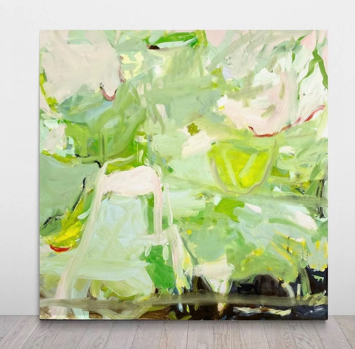 &ldquo;Painting is poetry that is seen rather than felt, and poetry is painting that is felt rather than seen.&rdquo; &ndash; Leonardo da Vinci

Gorgeous work @petra.schott.art. 

Repost: &ldquo;Green winds II, 120x120x3cm, oil paints on a primary la