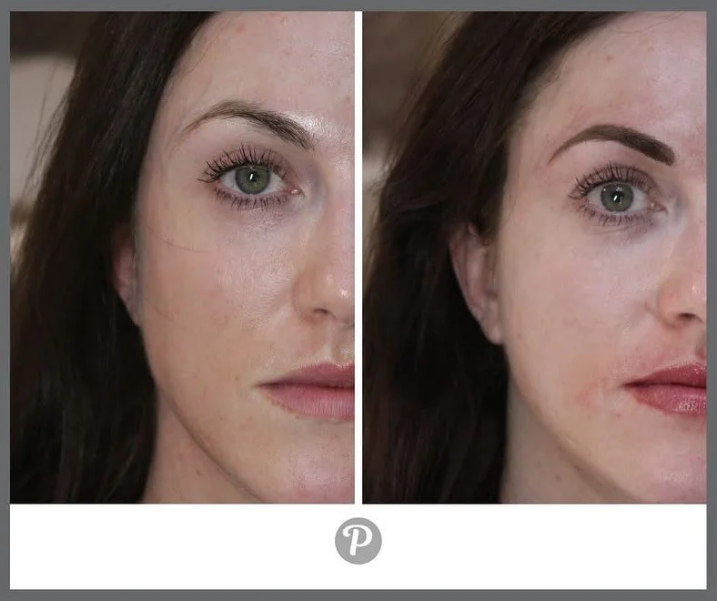 This beautiful client came to us for both brows and to redefine the shape of her lips.

She was in training for a competition and having the perfect shaped brows and clearly defined lips made life much easier for her competition ready makeup!

That&r