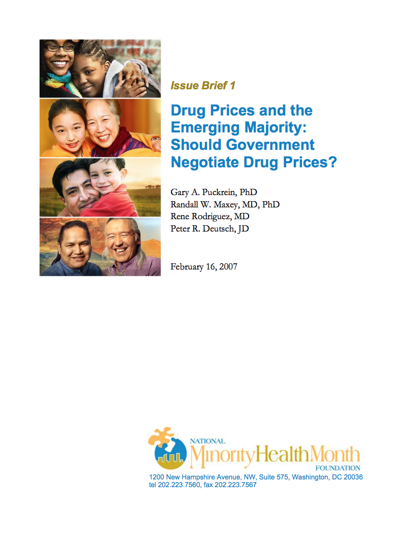 Drug Prices and the Emerging Majority Cover