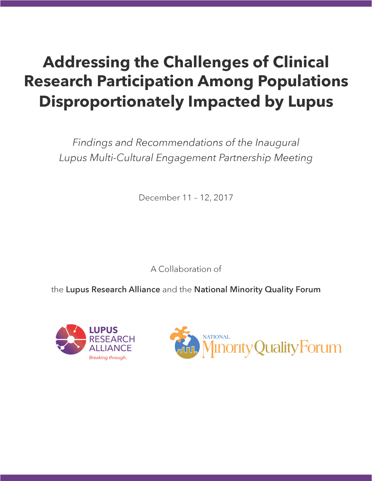Addressing Lupus Research Challenges