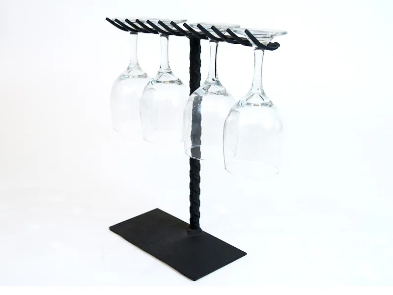 Garden Rake Wine Glass Rack