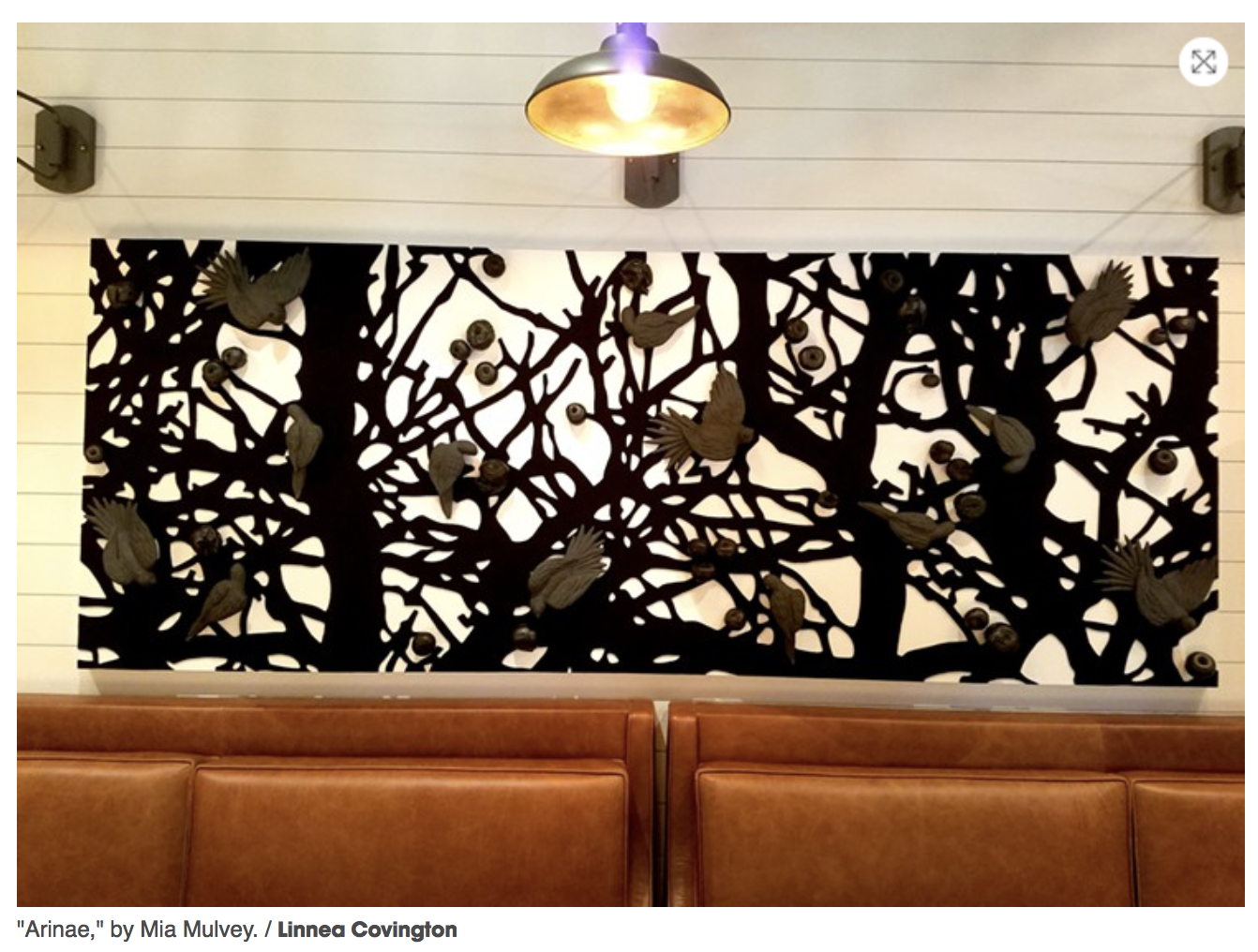  Le Meridien Hotel Art Collection  wool felt, carbonized apples, porcelain, wood  3’ x 8’ x 6”  | 2017 