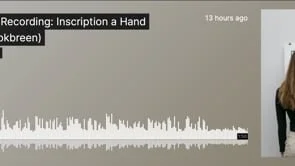 Sample: Recording of live interaction.