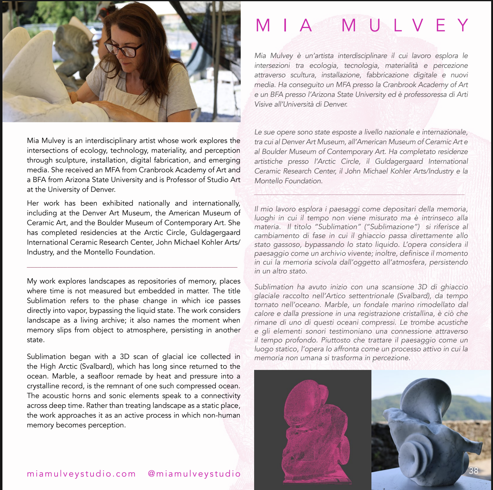  From DSPXII26 Catalog  Per Forza Di Levare , Digital Stone Project Residency Gramalazzo, Italy and exhibition at  Fortezza Di Mont’Alfonso,  Castelnuovo di Garfagnana, Italy  