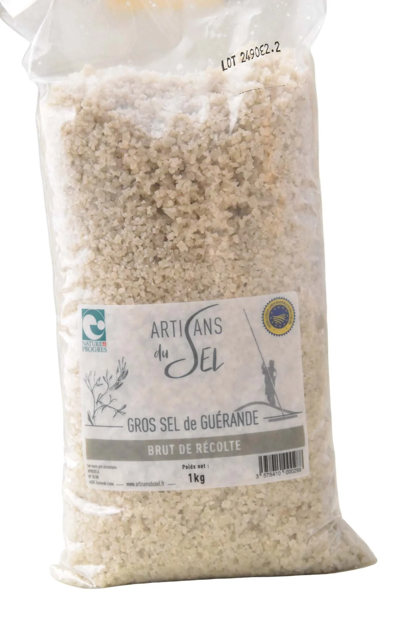 Gros Sel de Guérande – 1kg – Sel Brut Blanc ou Gris | Artisans du Sel