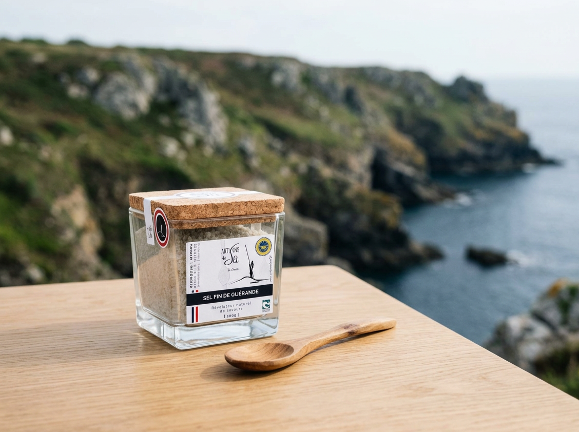 Sel fin de Guérande et embruns breton