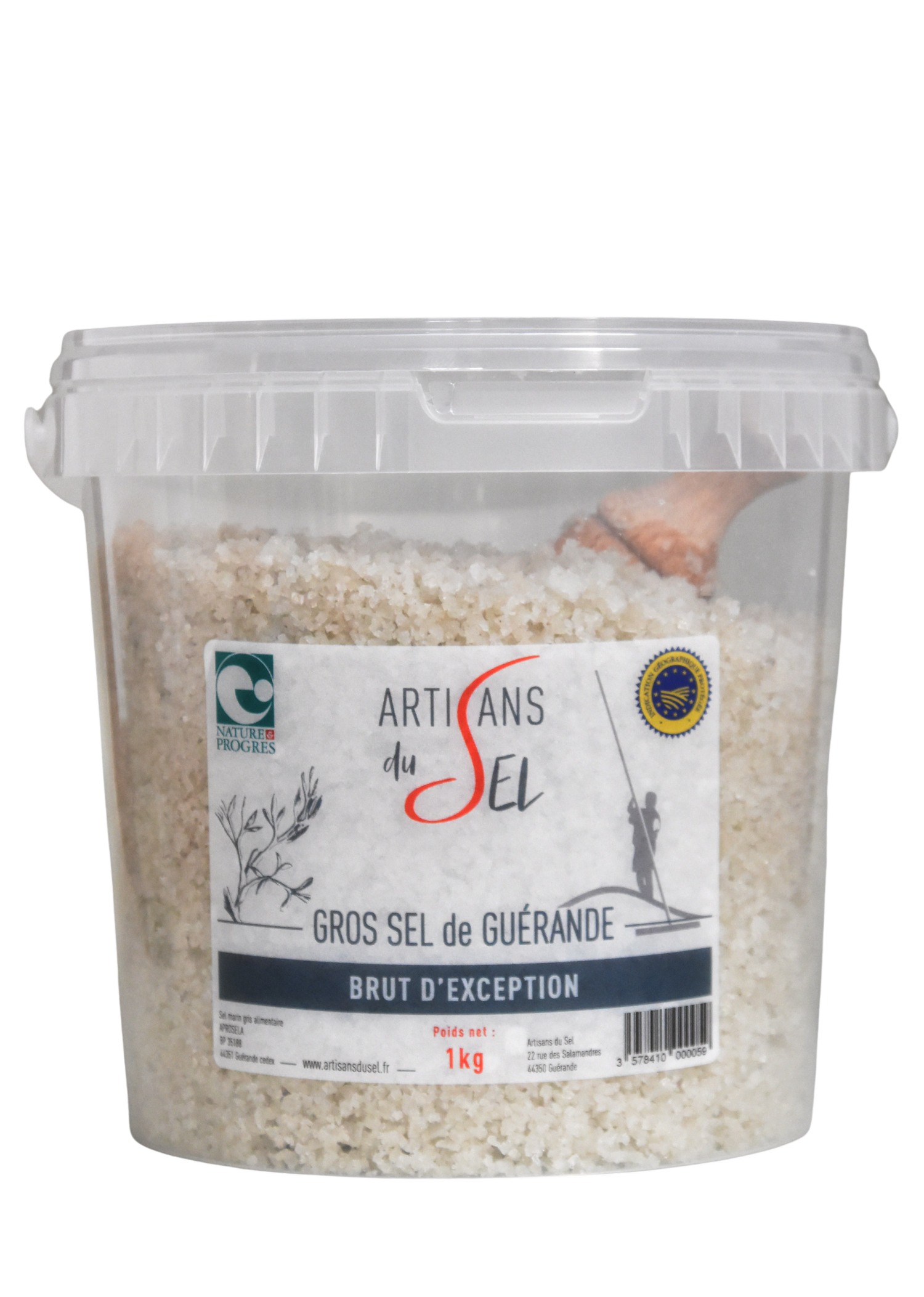 Gros sel de Guérande en seau — Artisans du sel