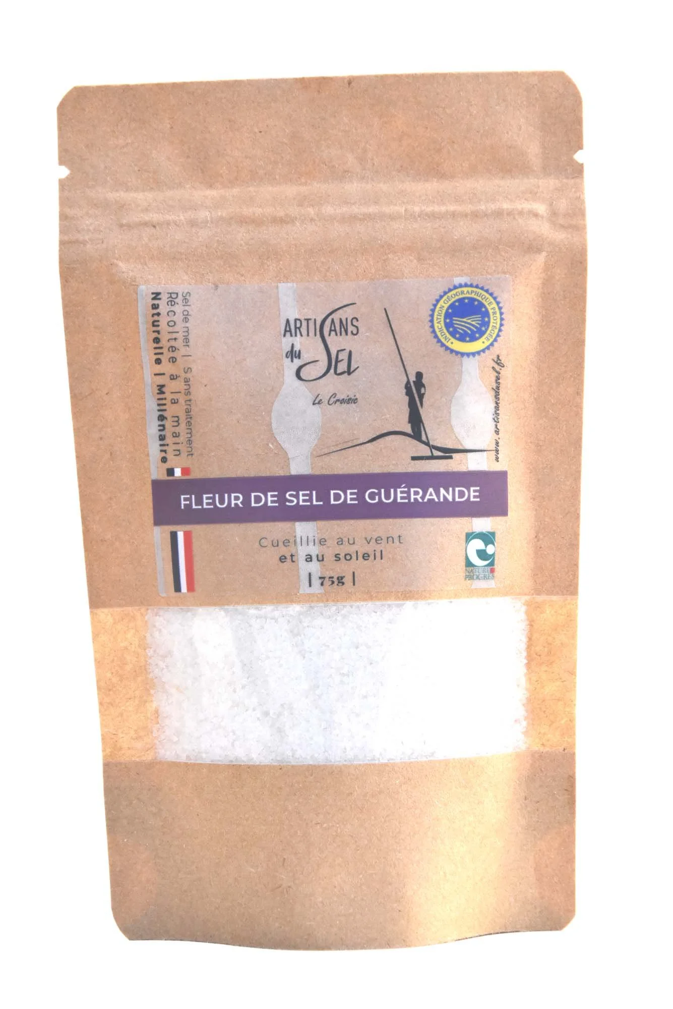 Fleur de sel de Guérande 75gr - artisans du sel