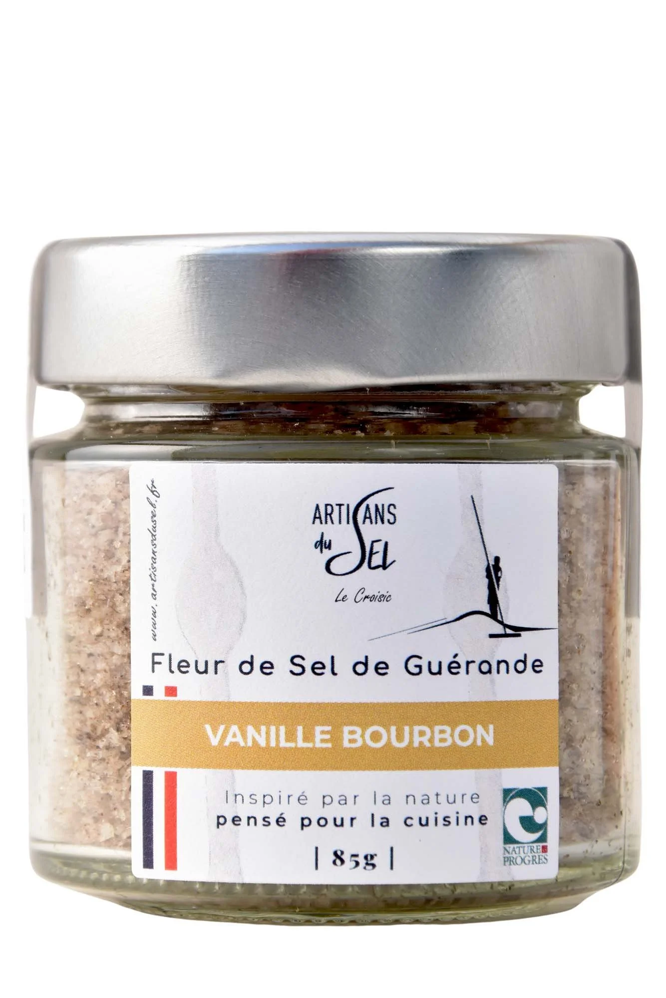 Fleur de Sel de Guérande à la Vanille Bourbon de la Réunion – Verrine 85g | Artisans du Sel