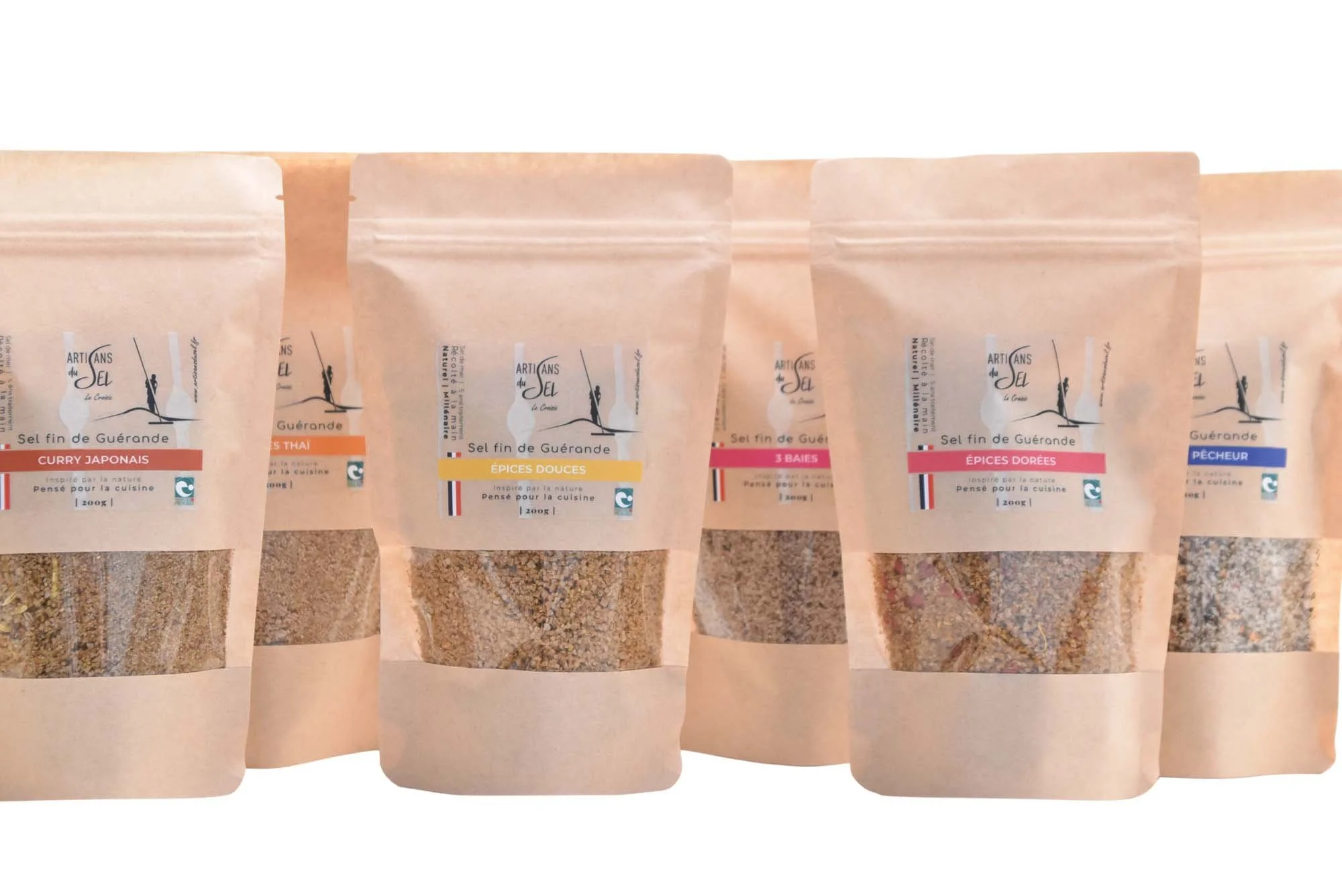 Sélection Sels Aromatisés – 6 Recettes Artisans du Sel (200g x6)