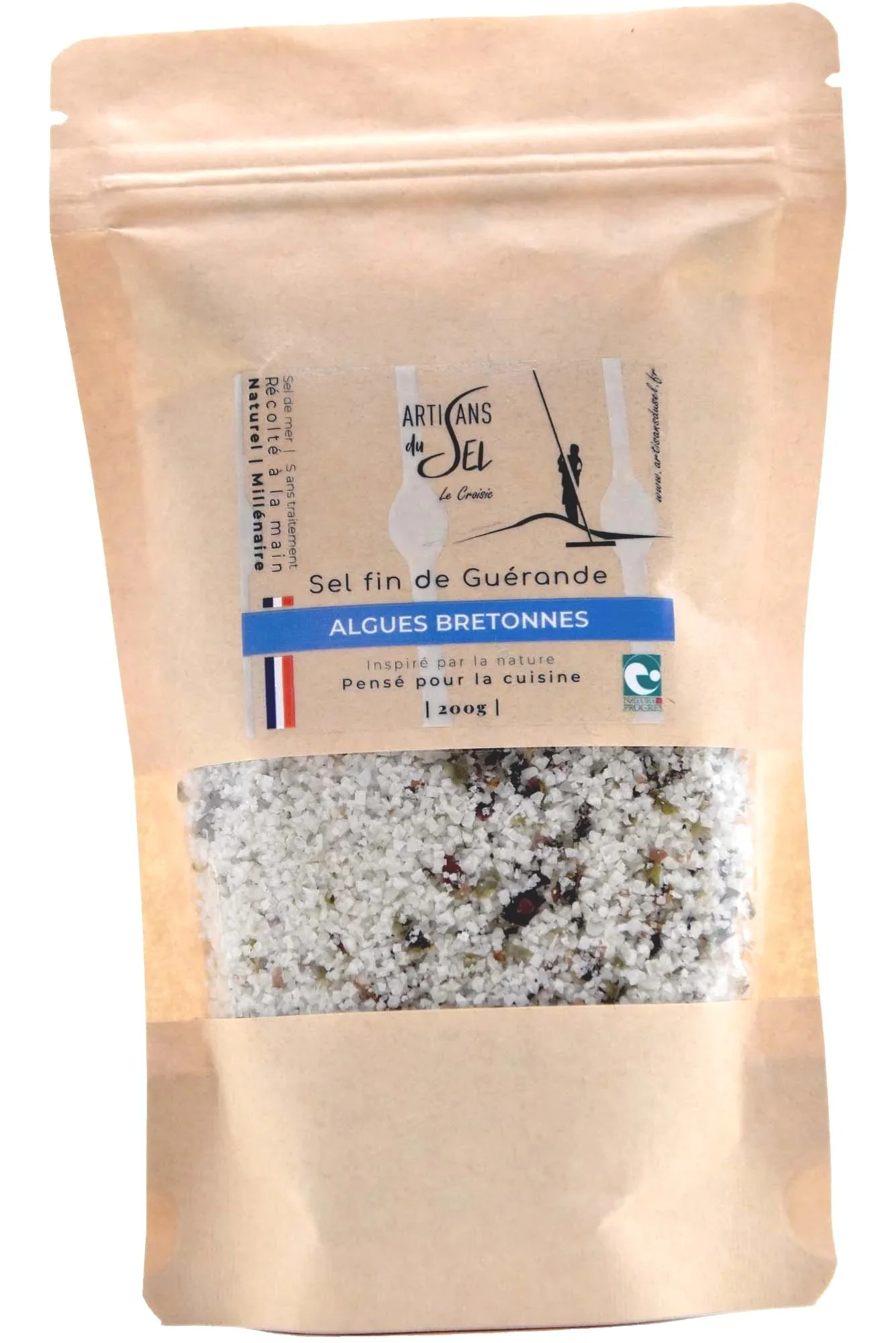 Sel fin de Guérande aux 3 Algues – Recharge 200g | Artisans du Sel