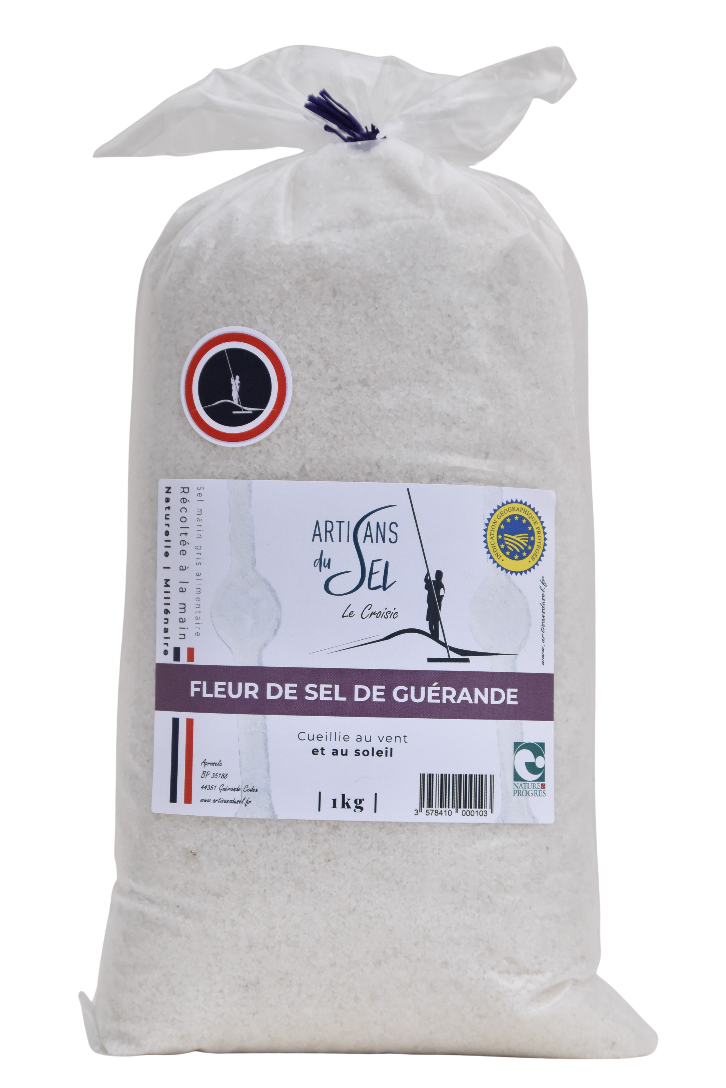 Fleur de Sel de Guérande IGP 1 KG – Artisans du Sel