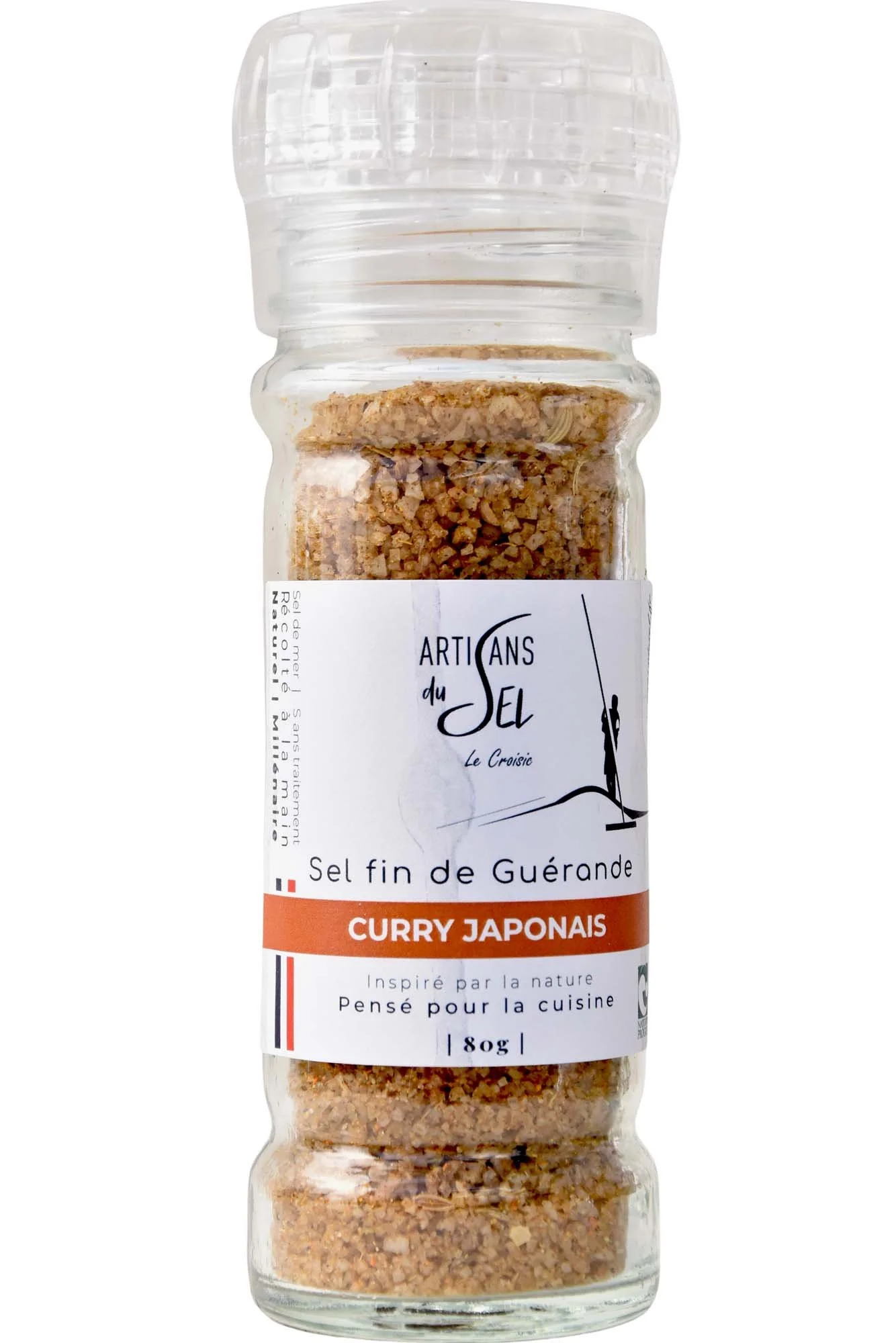 Moulin sel fin de Guérande au Curry Japonais 80g – Artisans du Sel