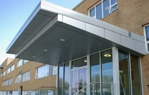 CANOPIES - Aluminium cladding canopy - All glass canopy - Steel and glass canopy