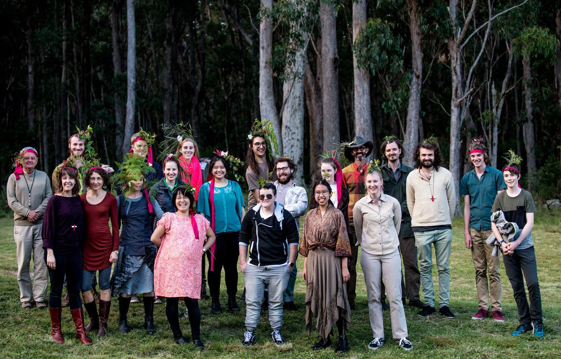 Vibrations in a landscape performers