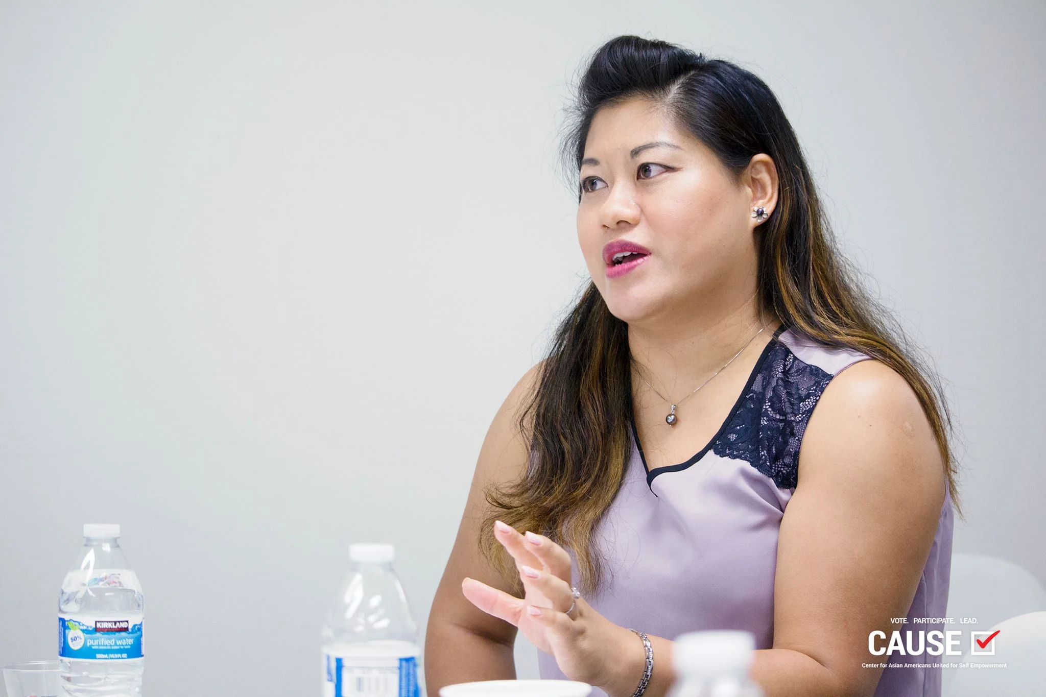 Wenli Jen speaking to the 2018 CAUSE Leadership Academy