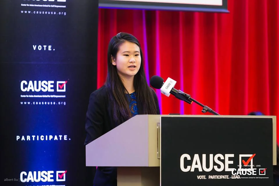 Jocelyn Chi speaks at the 2018 CAUSE Leadership Academy Graduation
