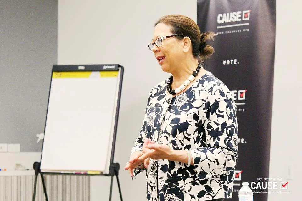 Betty Yee speaking to the 2018 CAUSE Leadership Institute