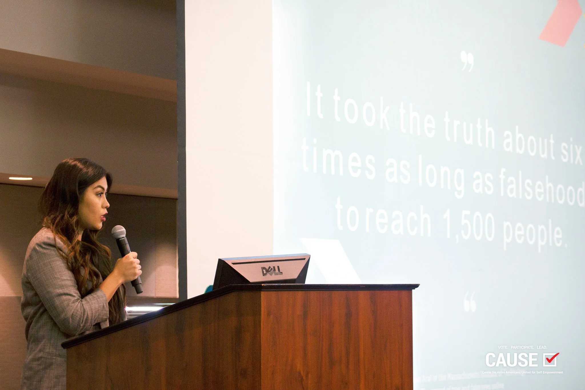 Rubi Martinez speaking at the 2019 Arsalyn Youth Conference