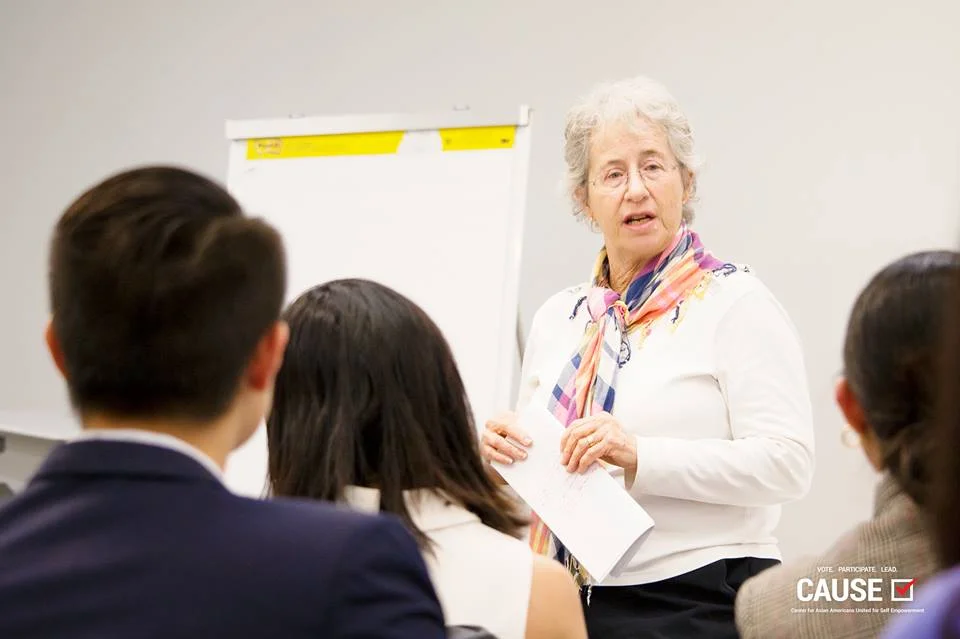 Robin Kramer speaking to the 2018 CAUSE Leadership Institute