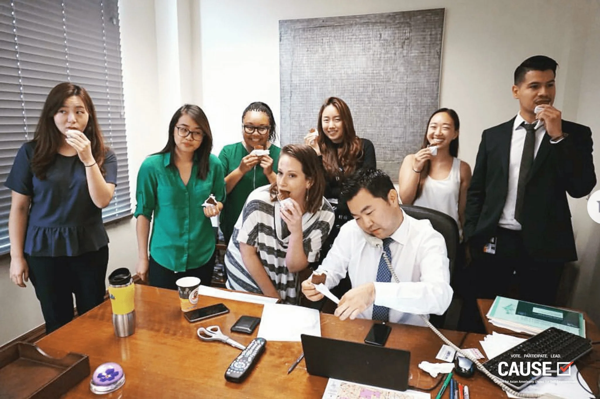 Ice Cream Day at David Ryu’s office with 2017 CAUSE Leadership Academy Intern, Olivia Zheng