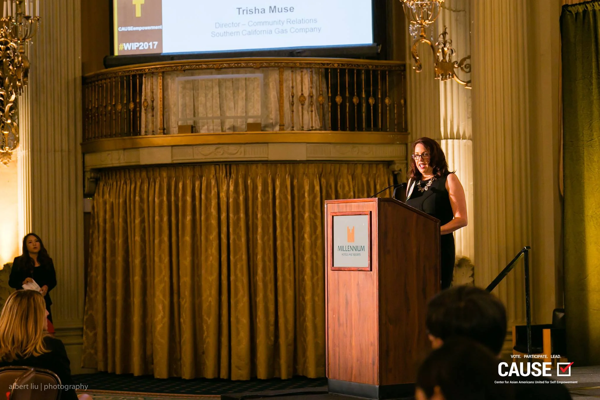 Trisha Muse speaking at the 2017 CAUSE Women in Power Leadership Conference