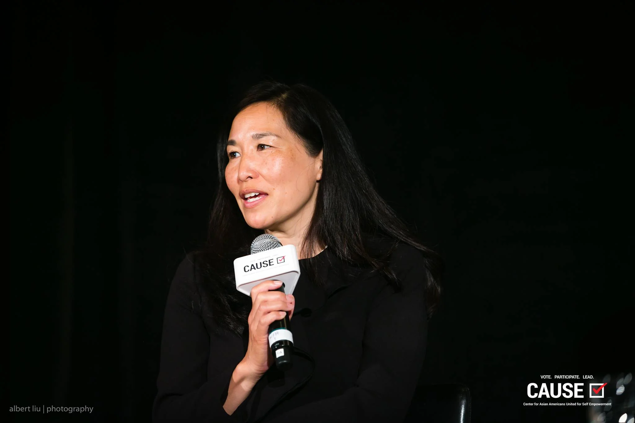 Sachi Hamai speaking at the 2017 CAUSE Women in Power Leadership Conference