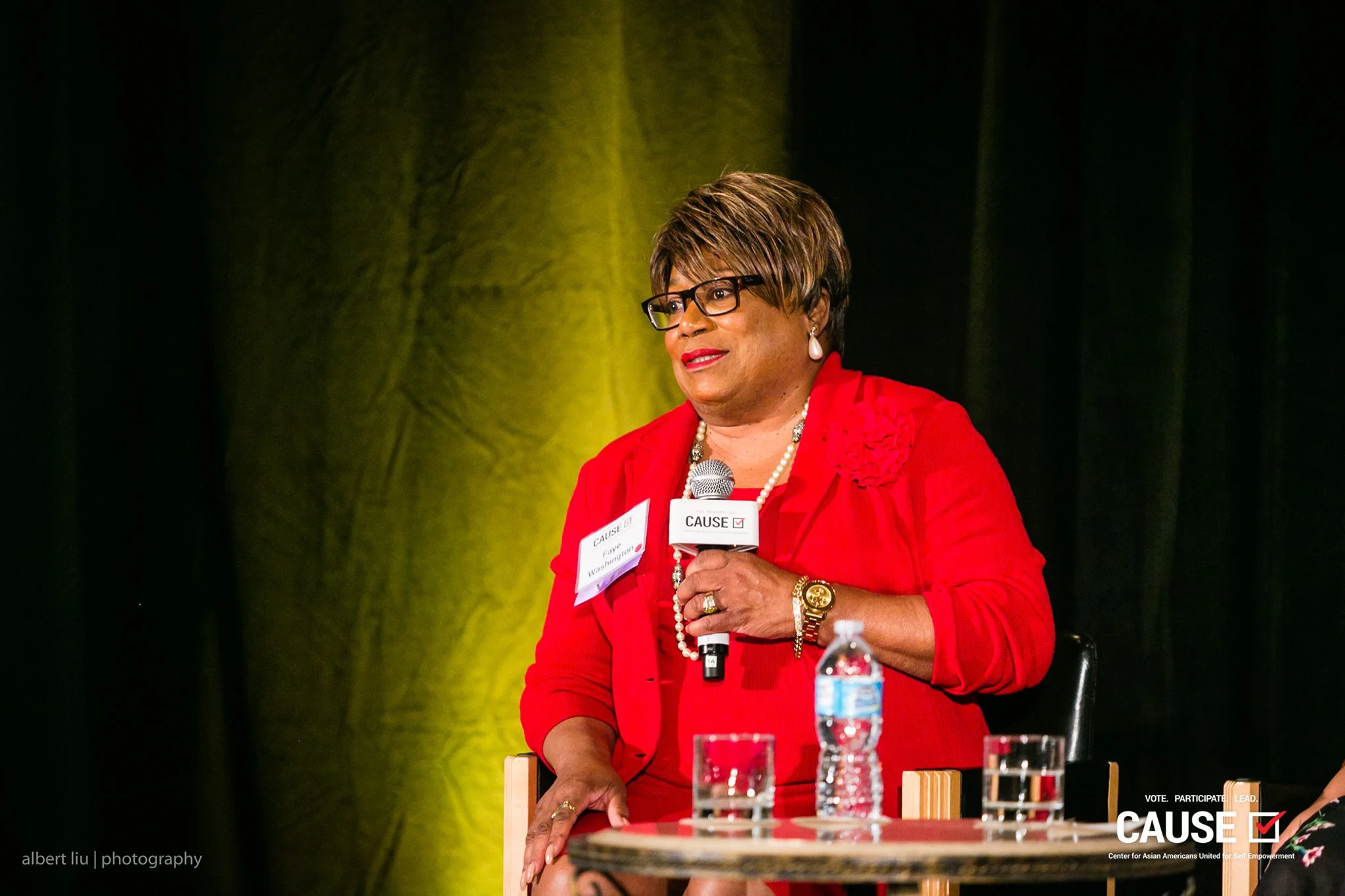 Faye Washington speaking at the 2017 CAUSE Women in Power Leadership Conference