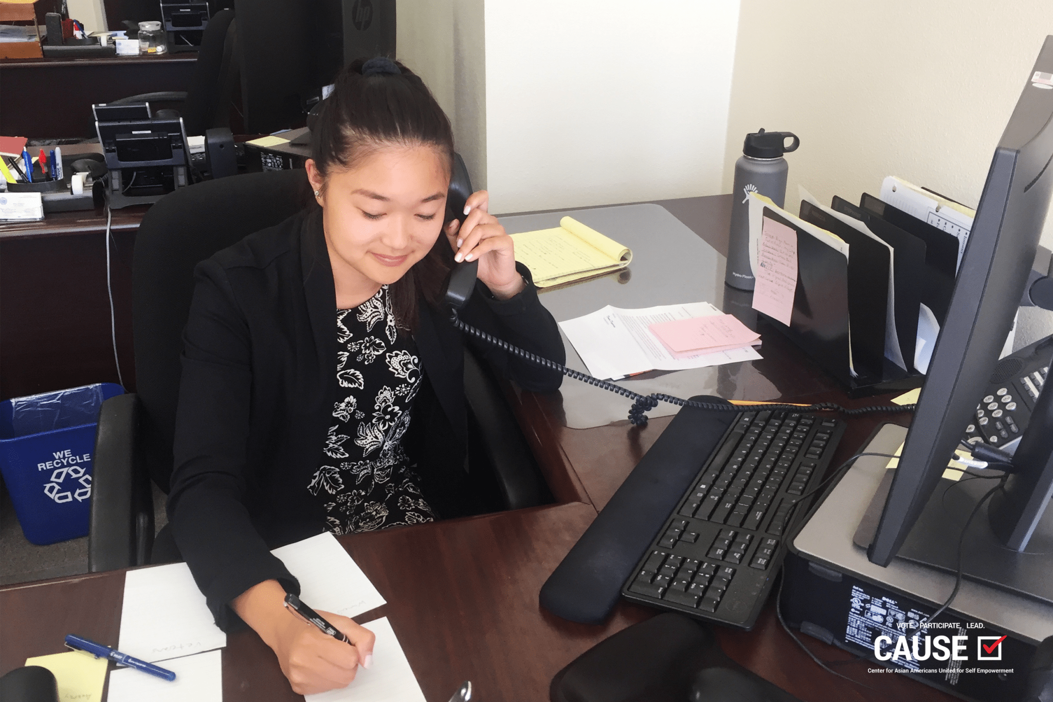 Sabrina Inoue at the office of Assemblymember Al Muratsuchi, 2017 CAUSE Leadership Academy
