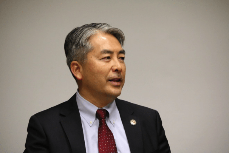 Al Muratsuchi speaking to the 2017 CAUSE Political Institute