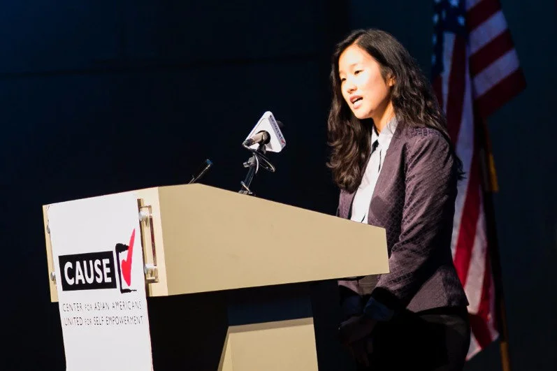 Blessing Jee speaking at the 2016 CAUSE Leadership Academy Graduation