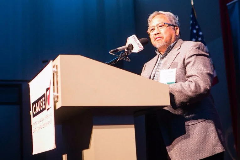 Casimiro Tolentino speaking at the 2016 CAUSE Leadership Academy Graduation