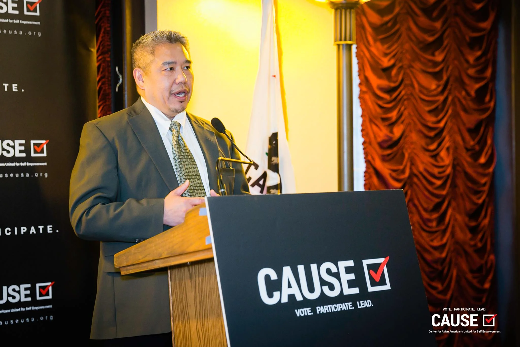 Bill Wong speaking at the 2019 CAUSE Leadership Network Reception