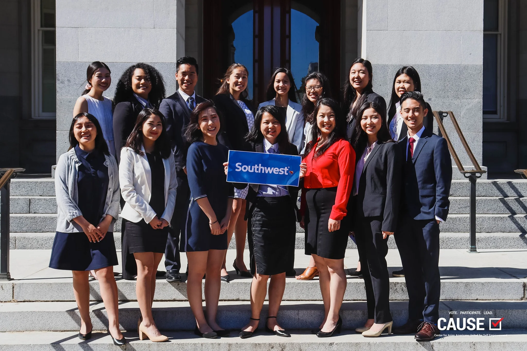 2019 CAUSE Leadership Academy interns in Sacramento, sponsored by Southwest Airlines