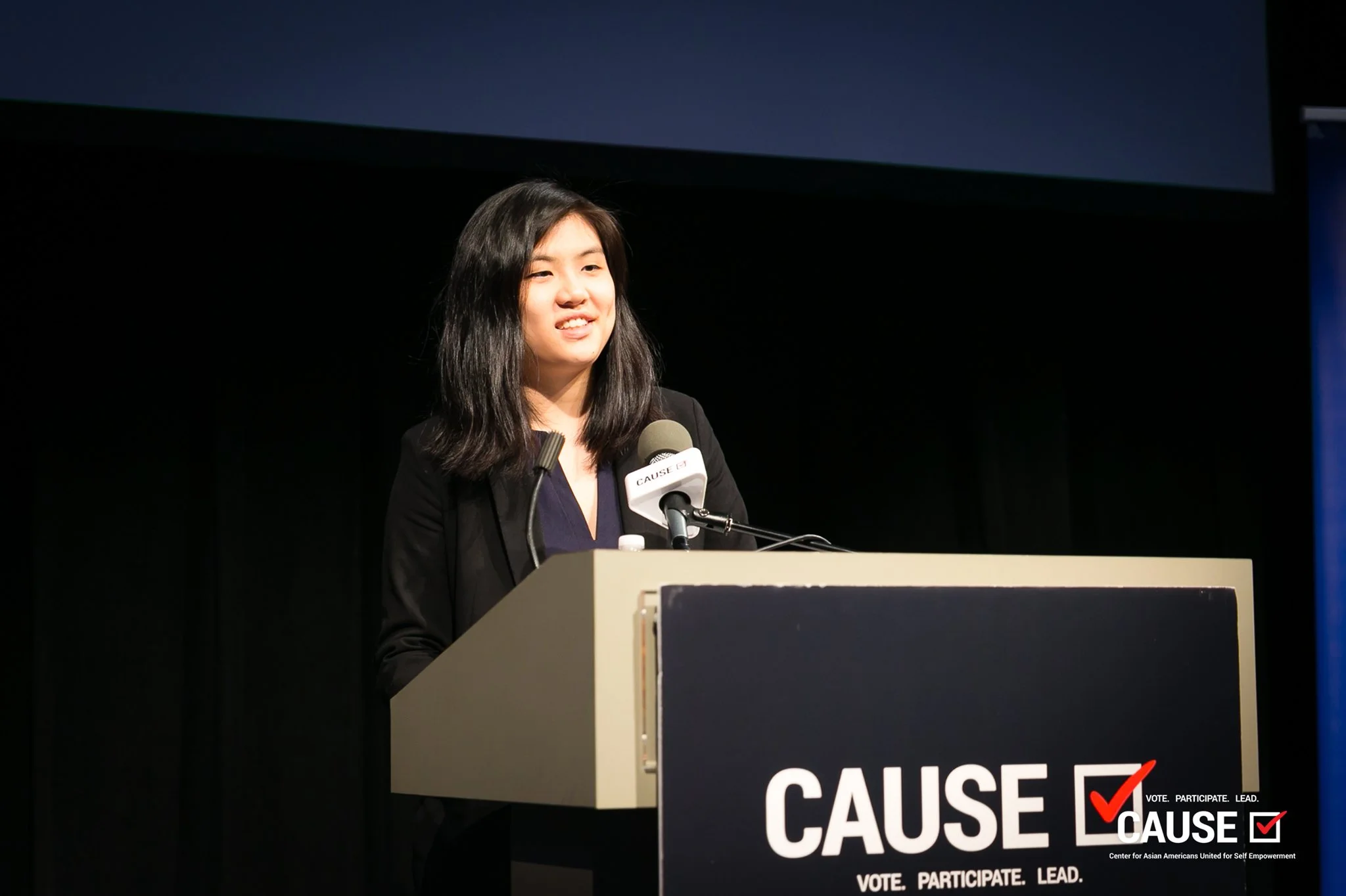 Diana Lam speaking at the 2019 CAUSE Leadership Academy Graduation